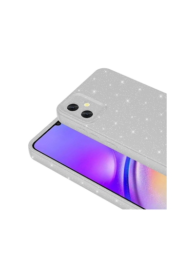 Zore Galaxy Uyumlu A05 Kılıf Kamera Korumalı Simli Lüks Koton Kapak - Lila Lila