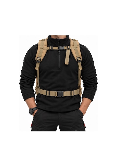 Su Geçirmez Outdoor Sırt Çantası - Kamp Çantası - Savage Ventura 35lt - Kum Çok Renkli