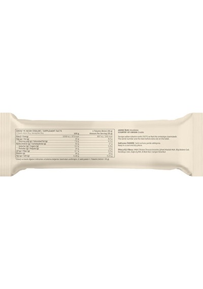 Clean Powders Deluxe Protein Bar %36 Protein 55 Gr 1 Adet - Beyaz Çikolata Kurabiye