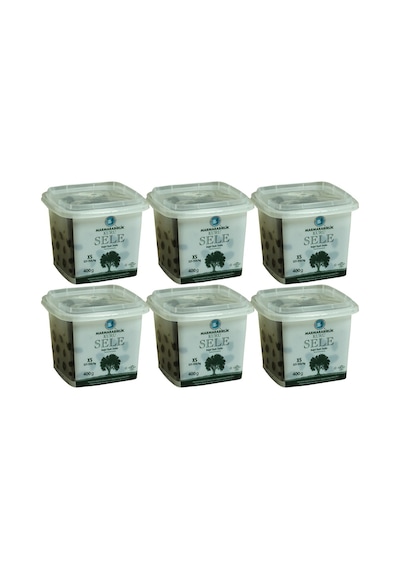 Marmarabirlik Kuru Sele  321-350 KB XS Siyah Zeytin Kutu 6 x 400 G