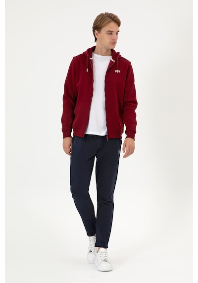 U.S. Polo Assn. Erkek Regular Fit Bordo Şardonlu Örme Hırka 50313755-VR014