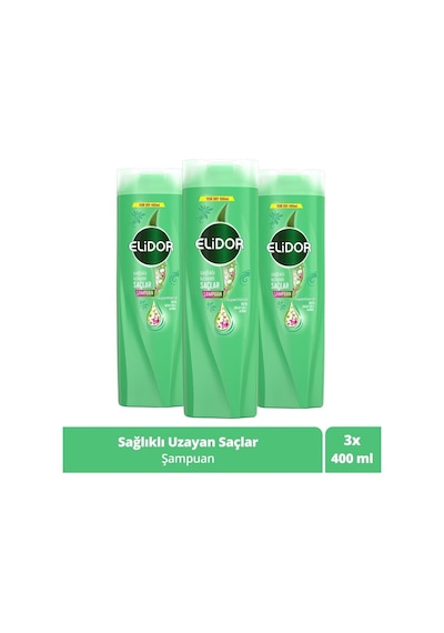 Elidor Superblend Uzayan Saçlar için Şampuan 3 x 400 ML