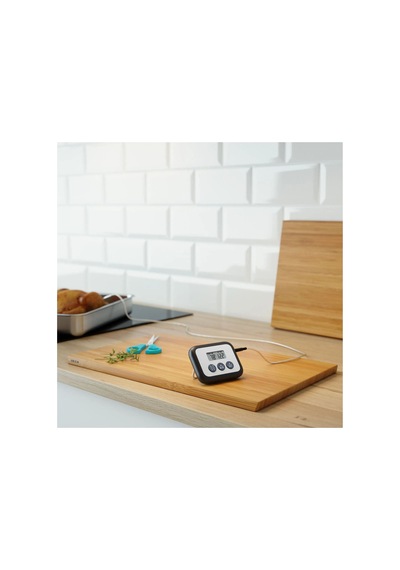 Ikea Fantast Dijital Mutfak Termometresi 9 X 7 Cm Krom Siyah