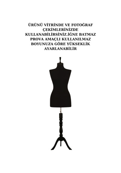 2 Adet Vitrin Amaçlı 36 Beden Terzi Vitrin Mankeni İğne Batmaz S