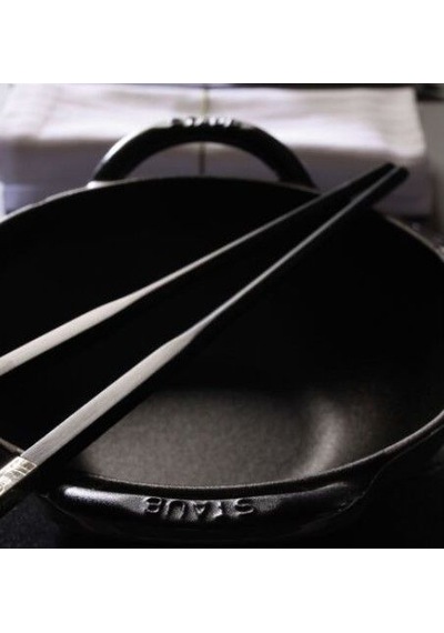 Ikea 40511 Döküm Kapaklı Wok Tava 16,7 Cm Siyah 2 Parça