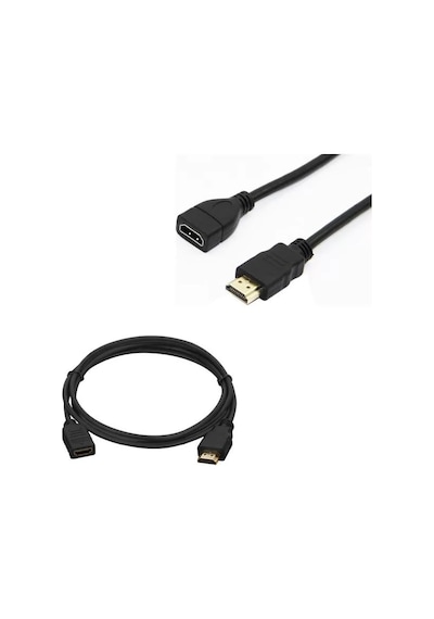 Sh Hdmı Kablo Erkek-dişi 30 Cm Uzatma Mini Hd Recevier İçin Najmaddin