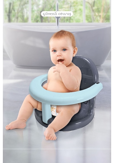 Perfecto Yandan Açılır Minderli Banyo & Mama Oturağı Mint Yeşili