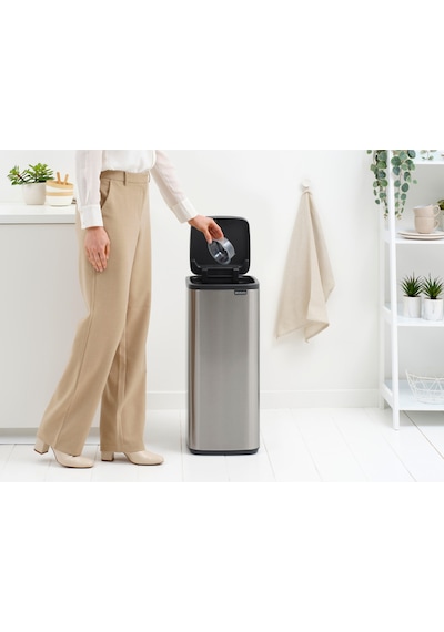 Brb-bra 238246-8710755238246-001-01-bo Matt Steel Fpp Dokunmatik Çöp Kutusu 30l Mat Çelik