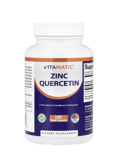 Vitamatic, Zinc Quercetin, 120 Veggie Capsules