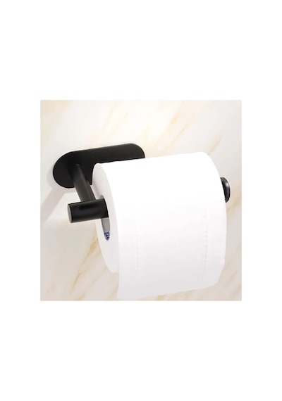 Buççin Online Mağaza Tuvaletkağıtlığı Banyo Modern Şık Rulo Tutucu Mat Siyah Kendinden Yapışkanlı Tuvalelet Kağıtlığı Be Çok Renkli