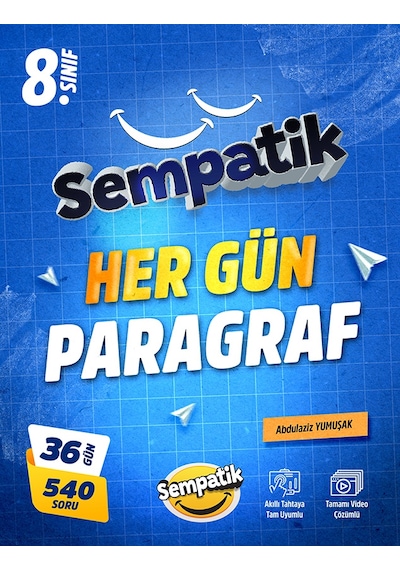 8.sınıf Sempatik Paragraf Soru Bankası- Her Güne Bir Paragraf + 3 Fragman Deneme