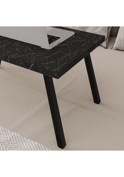 Asra Trend Katlanır Laptop Çalışma Masası LAPTOPMASA01 %100 MDF Yatak Sehpası Royal Mermer