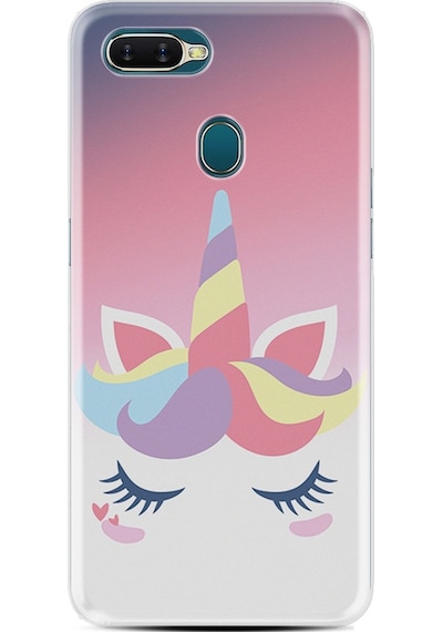 Oppo A5S Kılıf Desenli Sweety Unicorn 1737