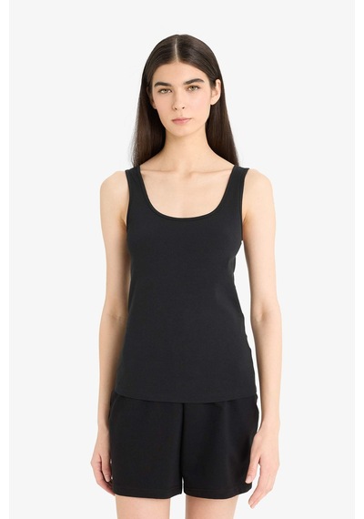 Defacto Regular Fit Pamuklu Atlet-fall İn Love R9041az25aubk81 Siyah