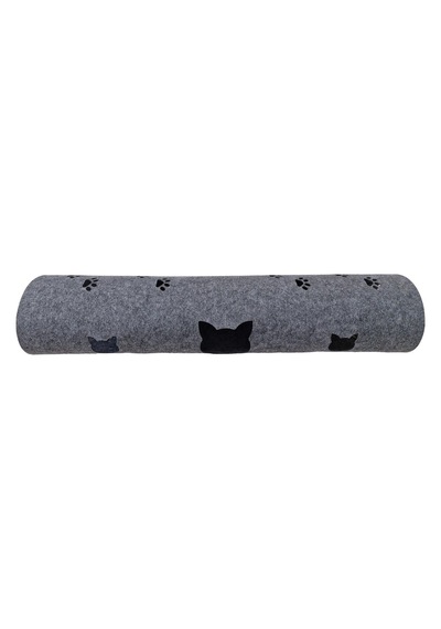 Kedi Oyuncağı Tüneli 1. Kalite 3mm Keçeden Geçmeli Kedi Ve Pati Figürlü 9 Renk A7