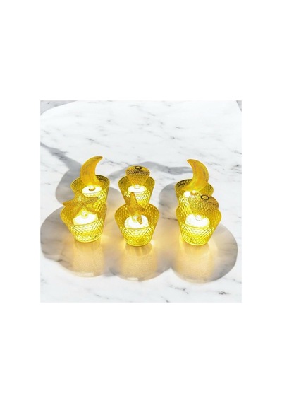 Tr Dekoratif Led Mum - 3 Model 6 Lı Led Işık Mumluk Aksesuar Diğer