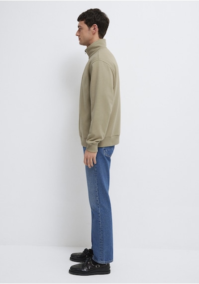 Mavi - Yarı Fermuarlı Basic Bej Sweatshirt 0s10419-70204 Bej