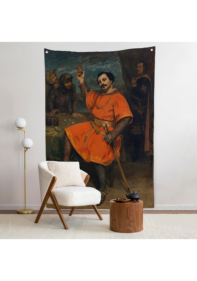 Gustave Courbet - Louis Gueymard Şeytan Robert Rolünde Duvar Örtüsü-7356