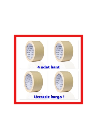Filli Boya Kağıt Bant Maskeleme Bandı 50 Mm 4 Adet