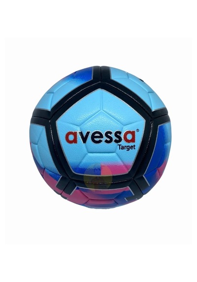 Avessa Target Renkli Halı Saha 5 Dikişli 5 Numara Futbol Topu Mavi