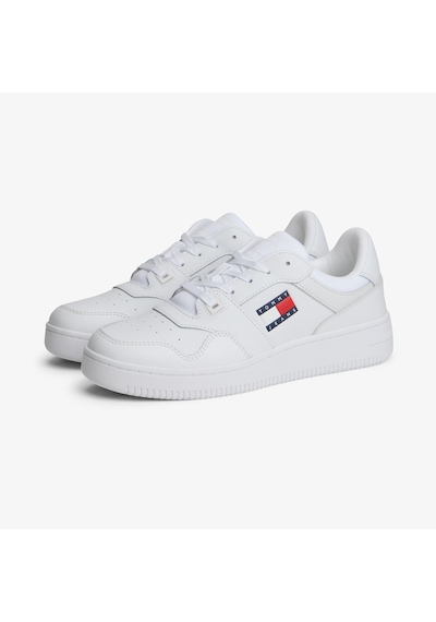 Tommy Hilfiger Retro Basket Kadın Beyaz Spor Ayakkabı En0en02933