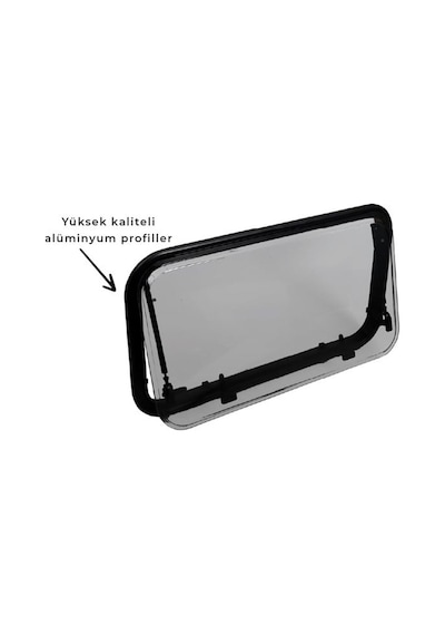 Babarvy Amortisörlü Cam - 90 Açılır 50x30