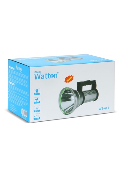 Watton Wt-411 200w Güçlü Şarjlı El Feneri Projektör