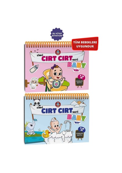 Tüm Bebeklere Uygun Cırt Cırt Vakti Baby Girl ve BABY BOY 9-16 Ay