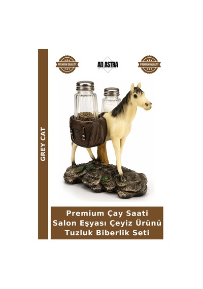 Premium Çay Saati Salon Eşyası Çeyiz Ürünü Tuzluk Biberlik Seti Çok Renkli