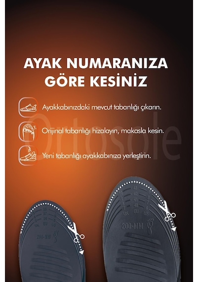 Active Team OS200 Topuk Dikeni Düz Tabanlık İç Basma Önleyici Kemer Destekli Plantar Fasiit İç Tabanlık