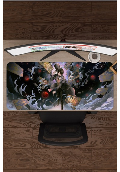 Guimi Zhi Zhu Anime V4 - 90x40 Xxl Gaming Kauçuk Kaymaz Taban Mouse Pad Fare Altlığı