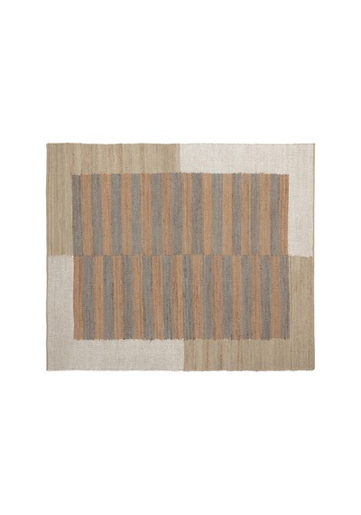 Yargıcı Çizgi Desenli Jüt Dikdörtgen Halı 160x230 Cm 26ynht1053c St
