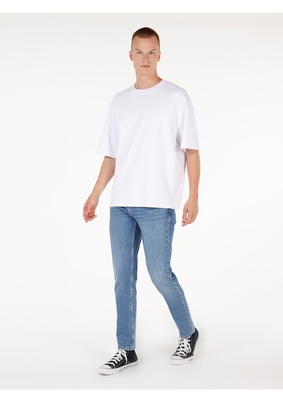 Colin's Colins 067 Jack Normal Kesim Orta Bel Düz Paça Mavi Erkek Pantolon Cl1071702 Denim