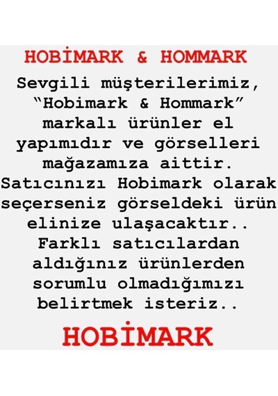 Hobimark25 El Yapımı 18x14 Büyük Inci Saplı Incili ,boncuk Krem Incili Beyaz