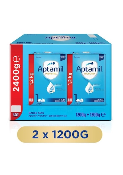 Aptamil 1 Bebek Sütü 1200 G x 2 Adet