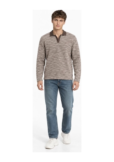 Loft Regular Fit Erkek Polo U.kol Lf2044050 Q1.v1 Kahverengi