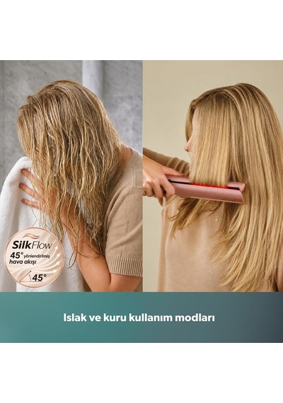 Air Silk 4607h Islak Ve Kuru Hava İle Saç Düzleştirici Ve Kurutma Makinesi
