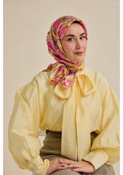 Silk Home Twill İpek Eşarp 11501-18 Pembe
