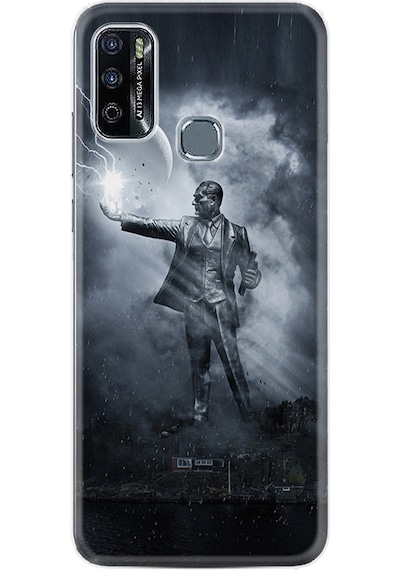 Infinix Hot 10 Play Kılıf Silikon Desen Özel Seri Atatürk 6 1796