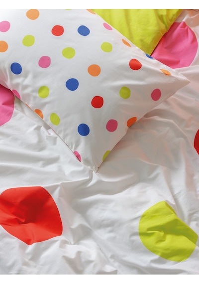 Cotton Box Tek Kişilik Nevresim Takımı Dotsy Turuncu Turuncu