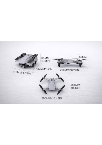 S107 Katlanabilir 4k Hd 2 Kameralı Fpv Canlı Görüntü 2 Bataryalı Ve Taşıma Çantalı Drone