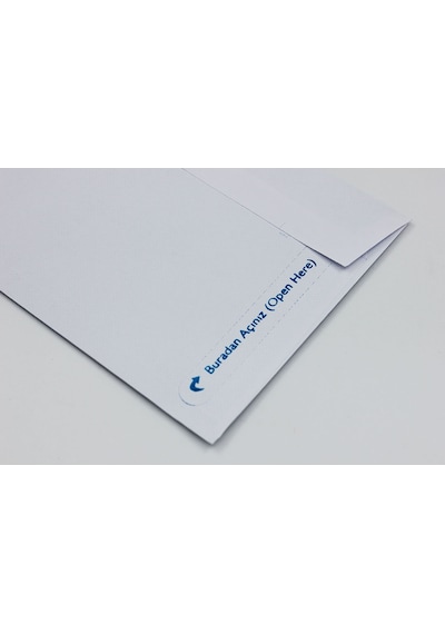 Buklet Zarf Pencereli 11X22 Cm 110 G 1.Hamur 500 Adet