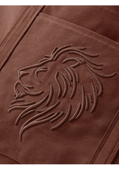 Gsstore Galatasaray Aslan Logolu Gabardin Bez Torba Çanta 48 38cm U251333 Kahverengi