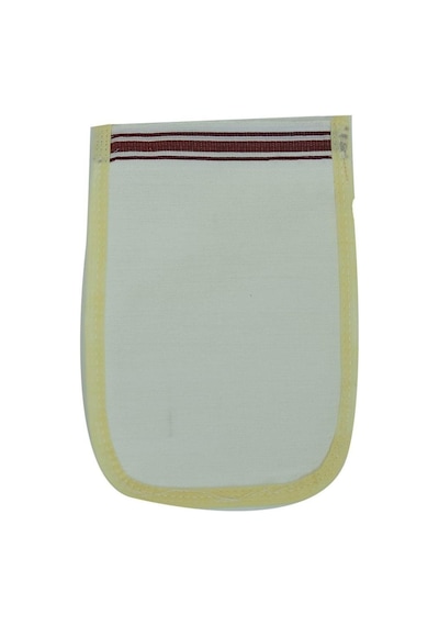 Doğal İpek Sırt Ve Vücut Masaj Kesesi Beyaz Renkli 16Cm x25Cm
