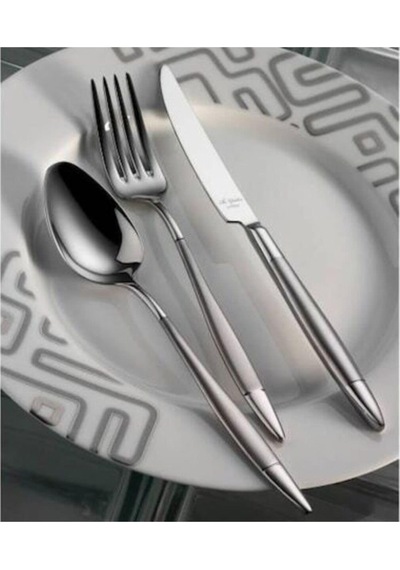 Aryıldız 89 Parça Elegant Prestige Mat Çatal Kaşık Bıçak Takımı Gümüş