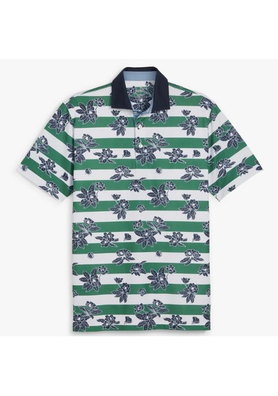Puma Garden Pique Polo Çiçek Baskılı Erkek Golf Tshirt Vine-deep Navy
