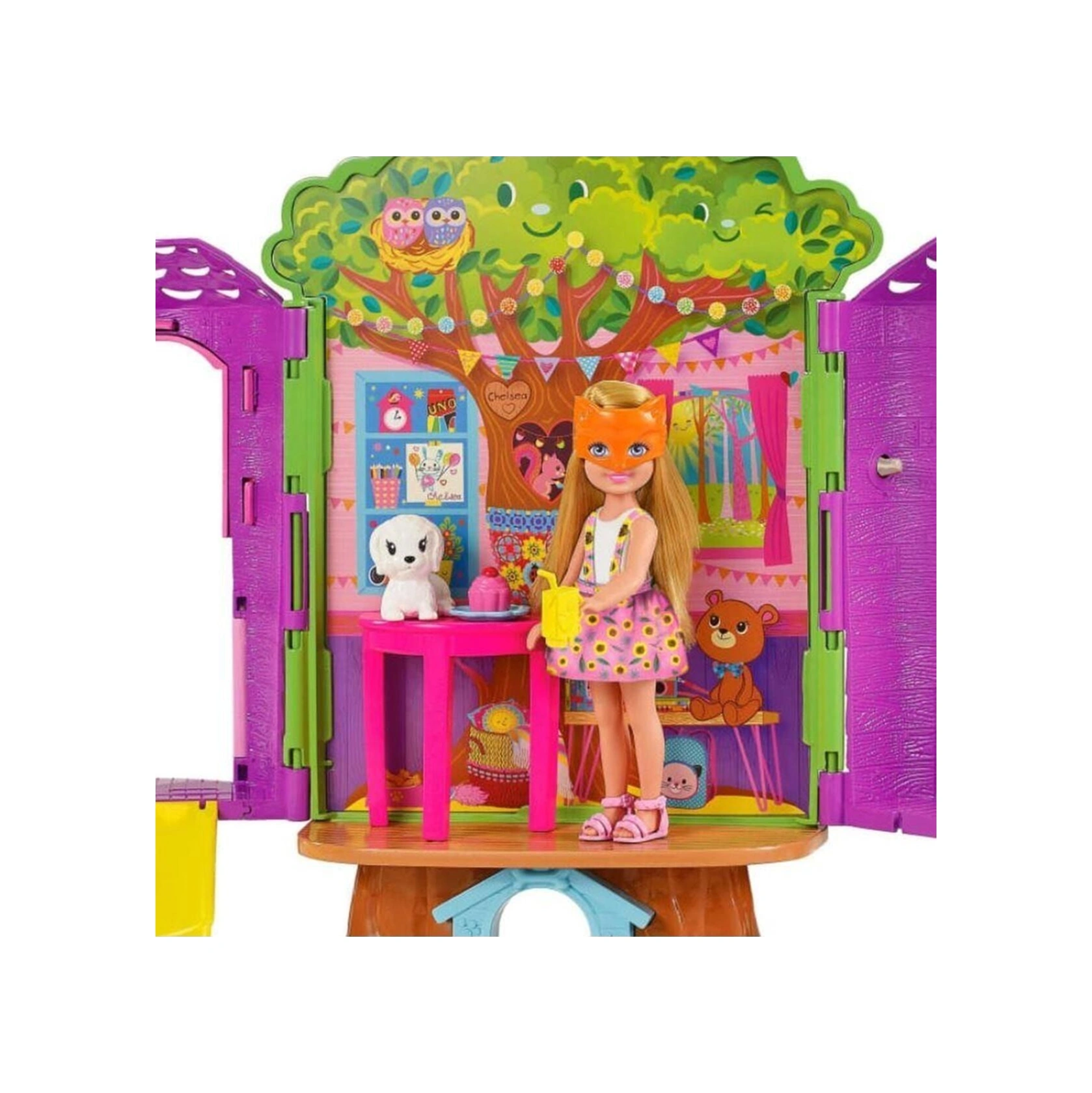 Chelsea'nin Ağaç Evi Barbie Chelsea'nin Ağaç Evi Ve Köpeği Hpl70