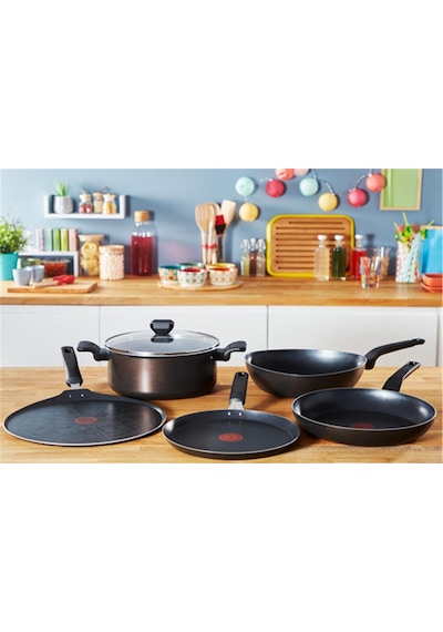 Tefal Titanyum 1x Simplecook Difüzyon Tabanlı Tava 20 CM Siyah
