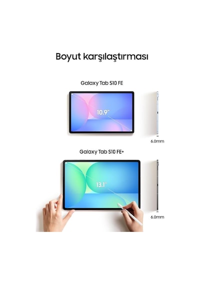 Samsung Galaxy Tab S10 FE SM-X520 128 GB 10.9" Tablet Mavi Outlet