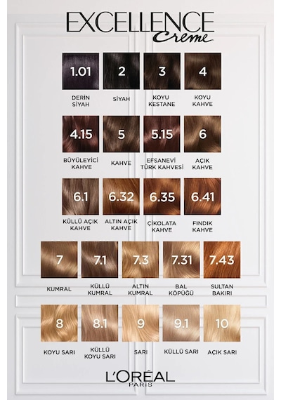 Excellence Saç Boyası 7.1 Küllü Kumral 3'lü Set Yenilenmiş Ambalaj